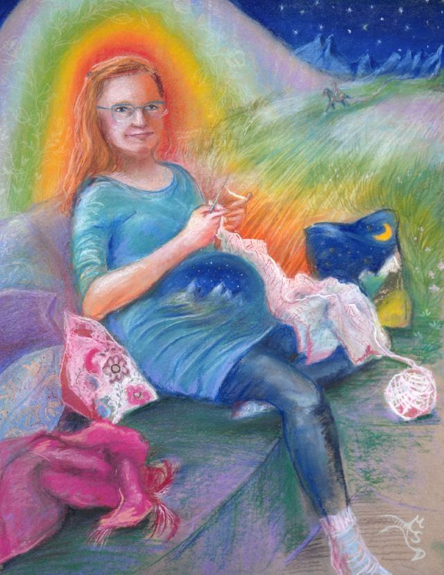 Franzi -2026 - 36x48cm- Pastell auf Papier