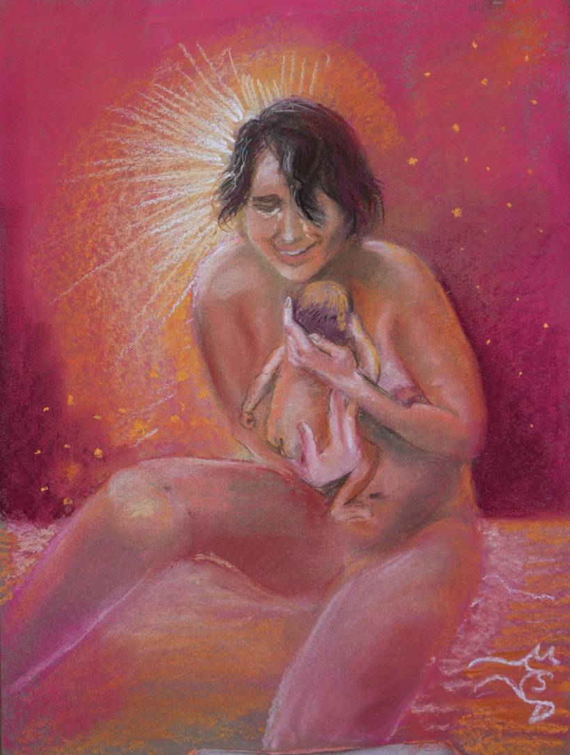 Geboren - 2026 - Pastell auf Papier